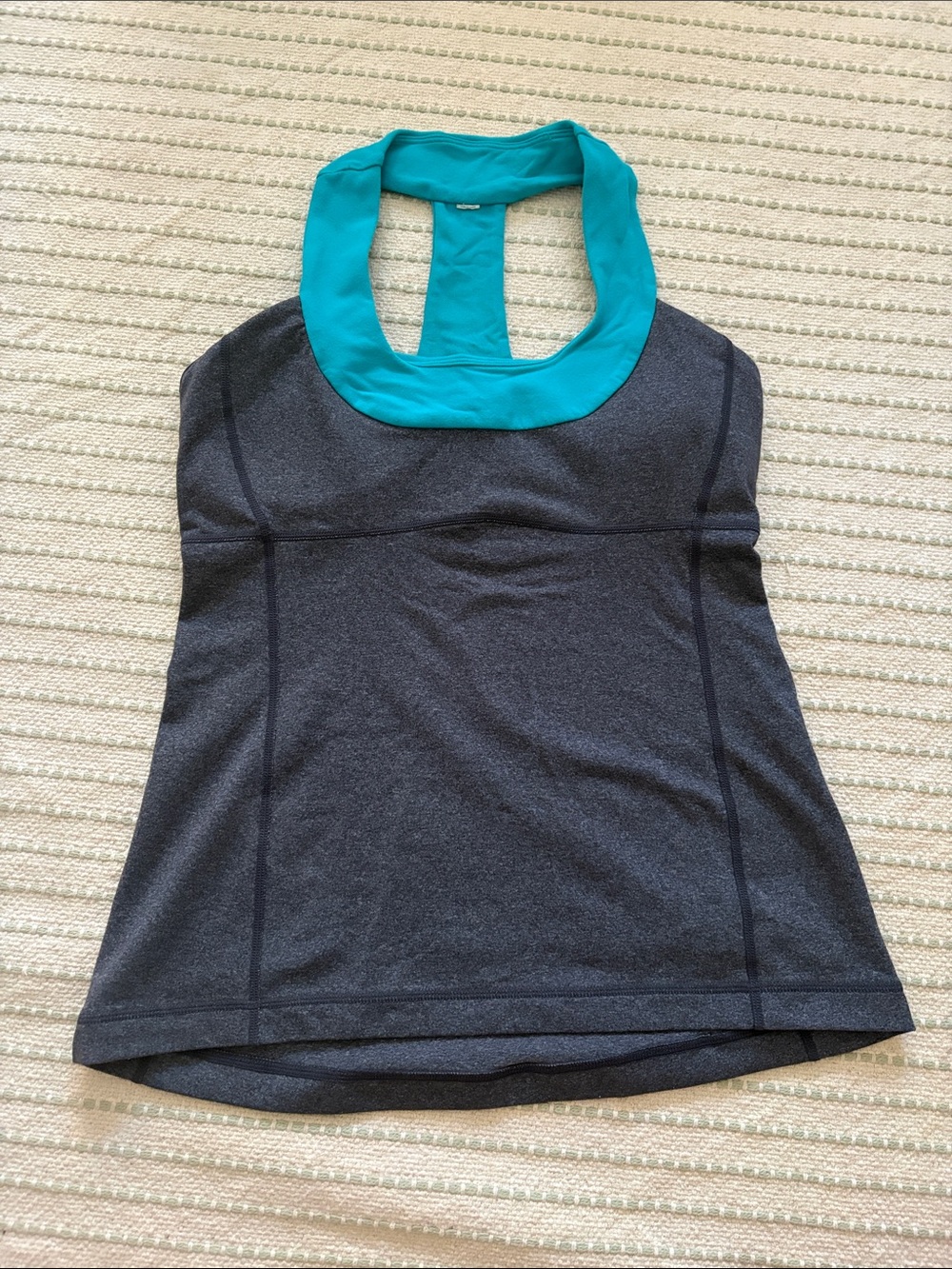 Lululemon Vintage Halter Neck Tank Top Colors - grey/teal Size - Small